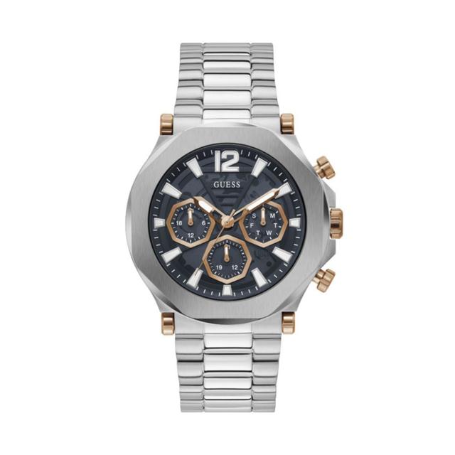 Guess Gray Stainless Steel Dress Men's Watch