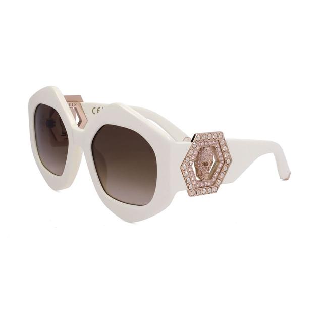 Philipp Plein White Acetate Women's Sunglasses