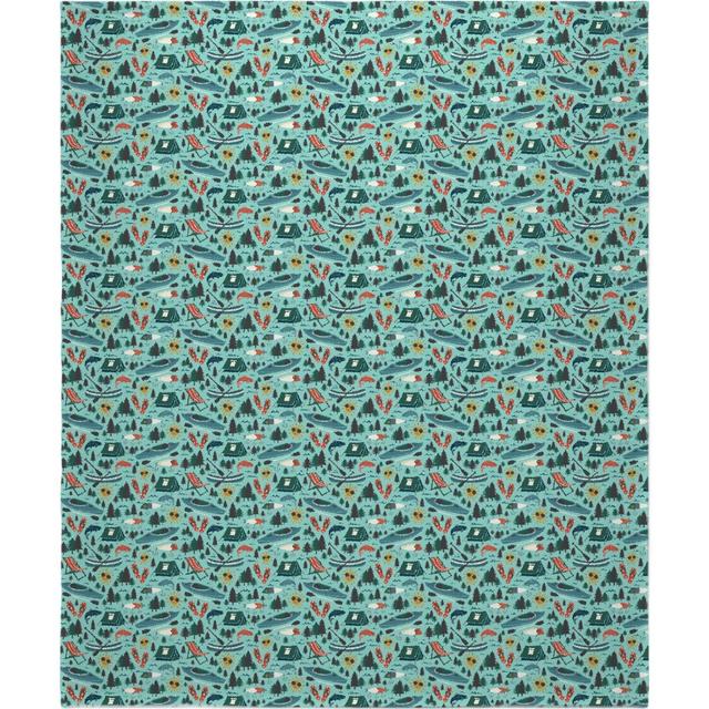 Personalized Lake Photo Throw Blanket with Your Images