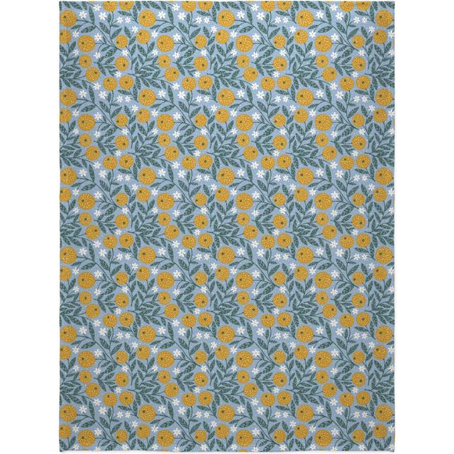 Fleece Photo Blankets: Orange Trees - Blue Blanket, Fleece, 60x80, Blue, Tru