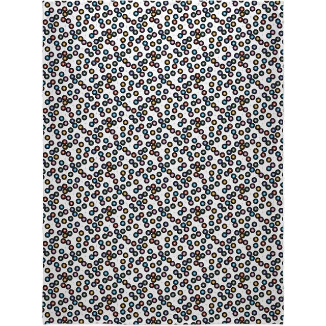 Vintage Vinyl Record Music Fleece Blanket 60x80 Retro Style
