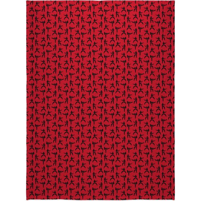 Karate Themed Fleece Blanket | Martial Arts Photo Throw 60x80
