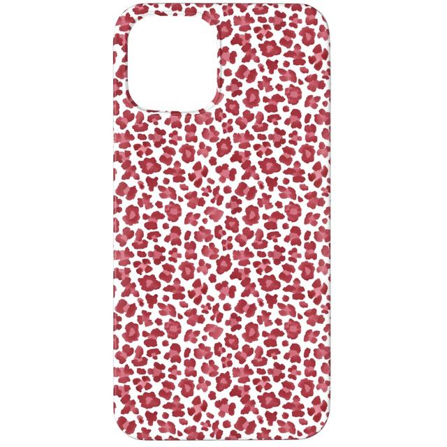 Custom iPhone 11 Pro Cases: Leopard Pattern Print, Slim Case, Matte Finish, Red, Scarlet