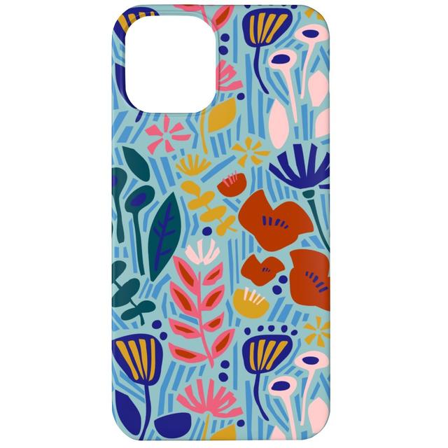 Custom iPhone 11 Cases: Paper Cut Floral Garden, Silicone Liner Case, Matte Finish, Multicolor, Sea