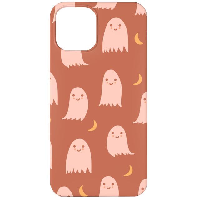Custom iPhone 11 Cases: Cute Halloween Ghosts, Slim Case, Matte Finish, Pink, Sedona