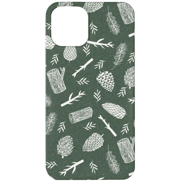 Custom iPhone 11 Cases: Pinecones - Hunter Green, Slim Case, Matte Finish, Green, Classic Green