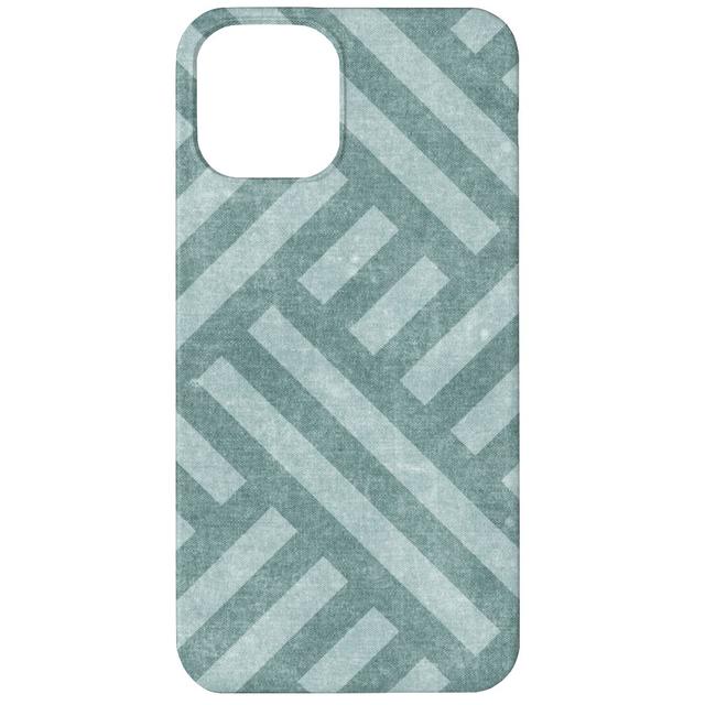 Custom iPhone 11 Cases: Farmhouse Weave, Slim Case, Matte Finish, Blue, Cedar