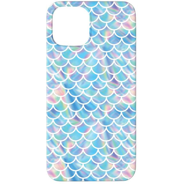 Custom iPhone 12 Pro Cases: Mermaid Scales - Blue, Silicone Liner Case, Matte Finish, Blue, True Blue