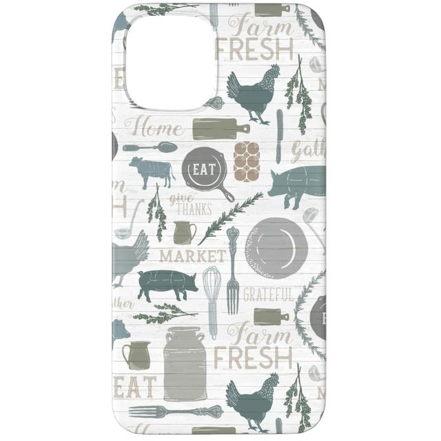 Custom iPhone 12 Pro Cases: Sing for Your Supper - Gather Round & Give Thanks, Slim Case, Matte Finish, Blue, True Blue