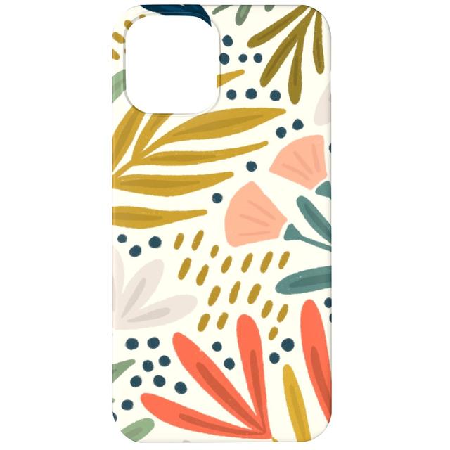 Custom iPhone 12 Cases: Henrietta Floral - Light, Slim Case, Matte Finish, Multicolor