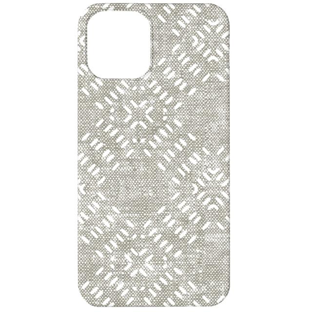 Custom iPhone 12 Cases: Modern Farmhouse Tile - Neutral, Slim Case, Matte Finish, Gray