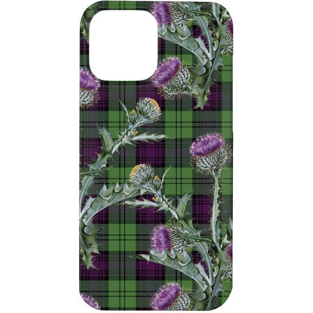 Custom iPhone 13 Pro Cases: Feochadan Tartan - Green and Purple, Slim Case, Matte Finish, Green, Classic Green