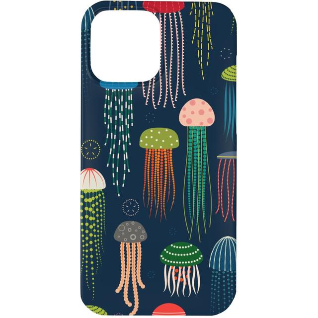 Custom iPhone 13 Pro Cases: Just Jellies - Jellyfish, Slim Case, Matte Finish, Blue, True Blue