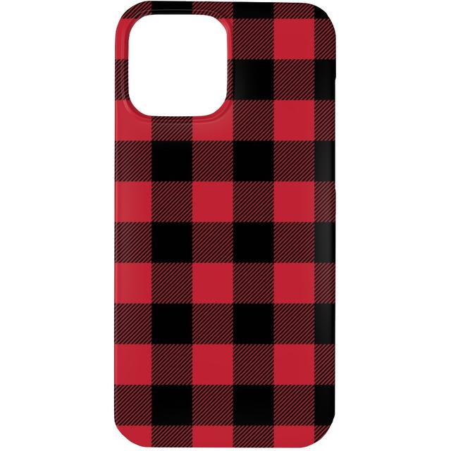 Custom iPhone 13 Pro Cases: Ducks, Trucks, and Eight Point Bucks - Red and Black, Slim Case, Matte Finish, Red