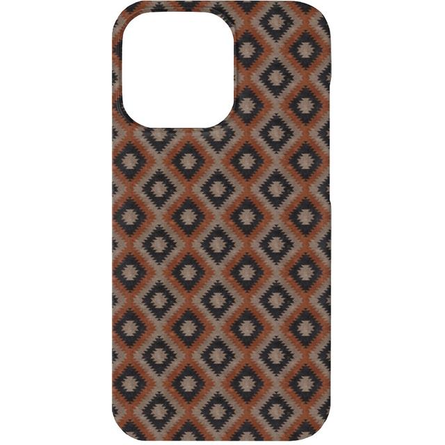 Custom iPhone 13 Cases: Aztec, Silicone Liner Case, Matte Finish, Brown, Taupe