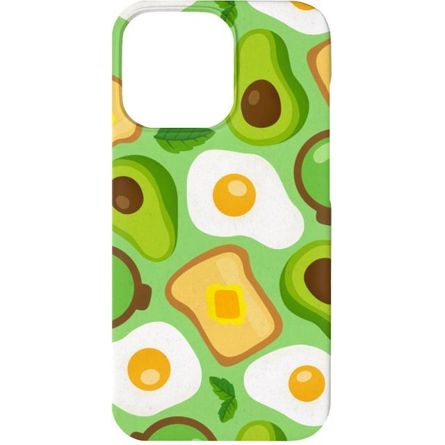 Custom iPhone 13 Cases: Deconstructed Avocado Toast - Green, Silicone Liner Case, Matte Finish, Green, Classic Green
