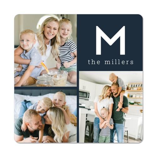 Magnets: Gallery of Five Monogram, 3x3, Multicolor