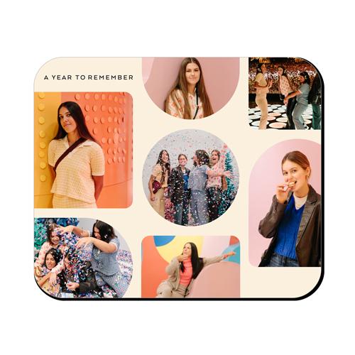 Mouse Pads: Shape Frames, Beige, antique white