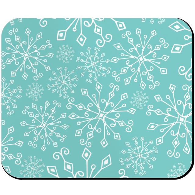 Custom Mouse Pads: Frost Snowflakes, Blue, Catalina