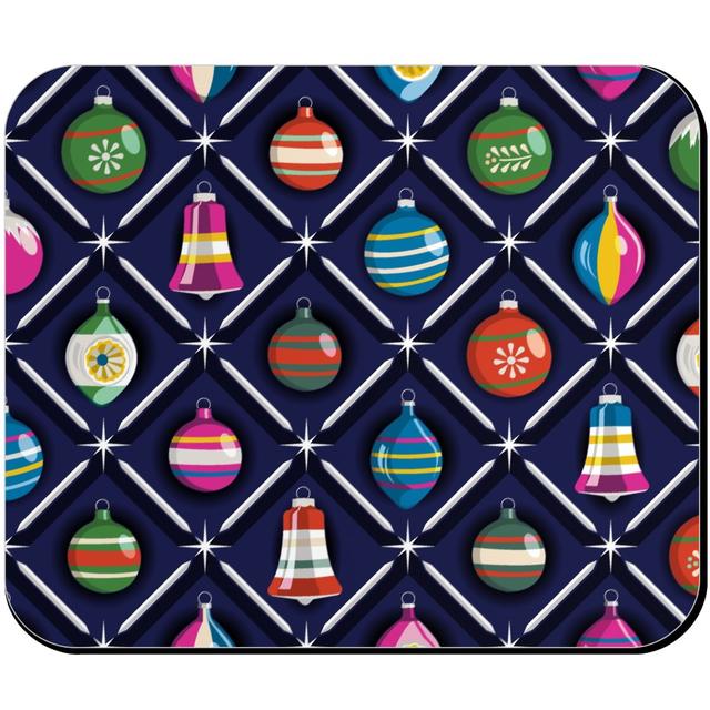 Mouse Pads: Shiny & Bright, Vintage Glass Ornaments - Multi