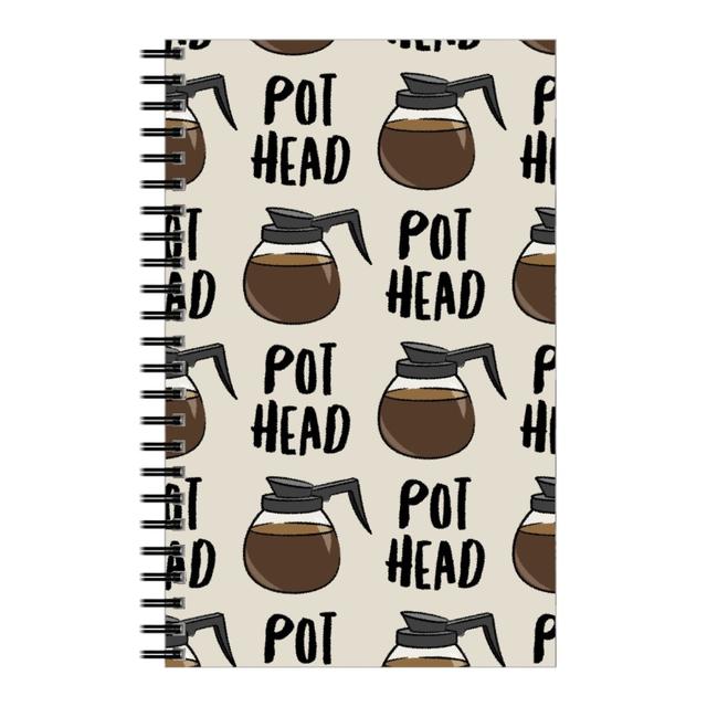 Personalized Notebooks: Coffee Pots - Beige, 5x8, Brown