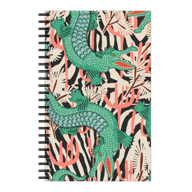 Personalized Notebooks: Bazaar Maxima Gator, 5x8, Green, Sea Glass