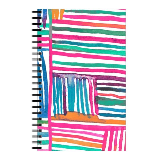 Personalized Notebooks: Linear Meditation, 5x8, Multicolor, Hot Pink