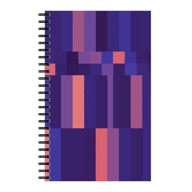 Personalized Notebooks: Stipe and Square - Dark, 5x8, Purple
