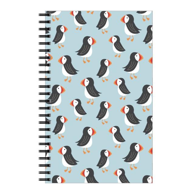 Puffin Ocean Journal for Beach Lovers with Coastal Design