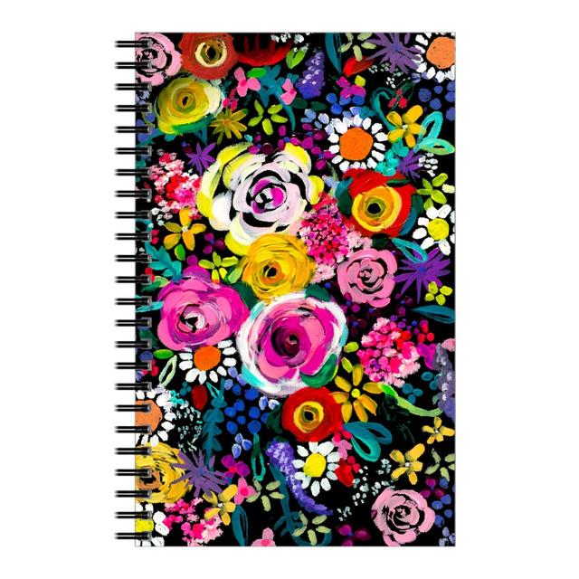 Personalized Notebooks: Les Fleurs Floral Painting, 5x8, Multicolor, Ink Spot