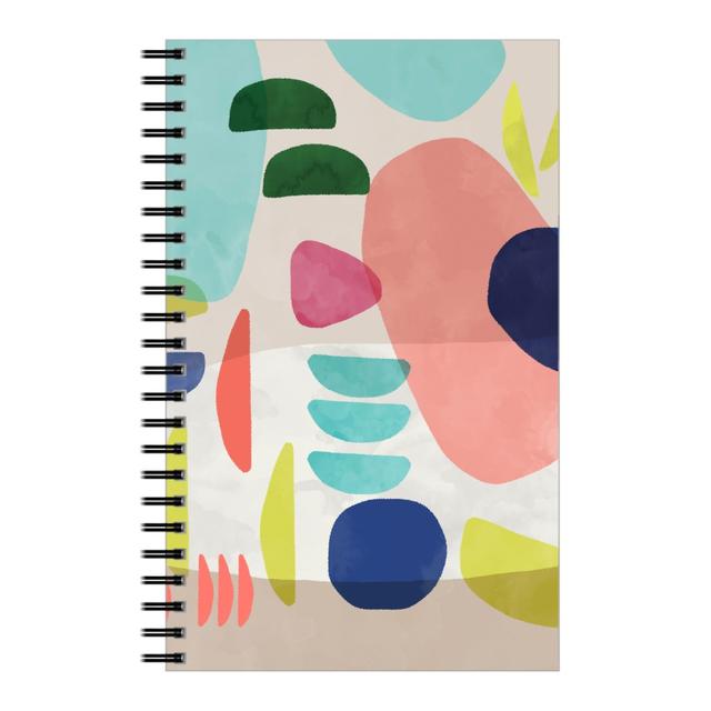 Personalized Notebooks: Organic Bold Shapes - Multi, 5x8