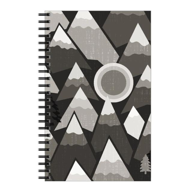 Personalized Notebooks: the Mountains Are Calling, 5x8, Gray, Cement