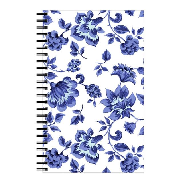 Personalized Notebooks: Fleurs De Provence - Blue and White, 5x8, Blue, True Blue