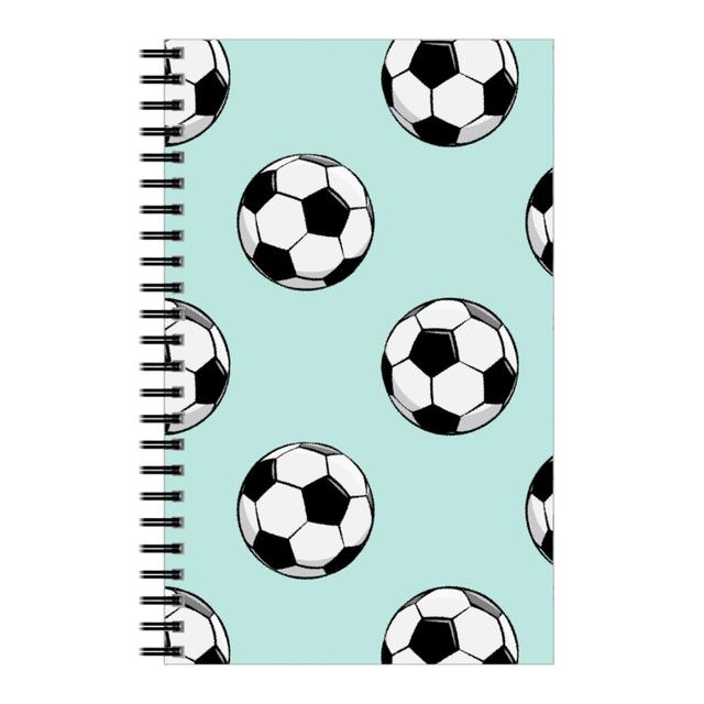 Personalized Notebooks: Soccer Balls, 5x8, Green, Frost