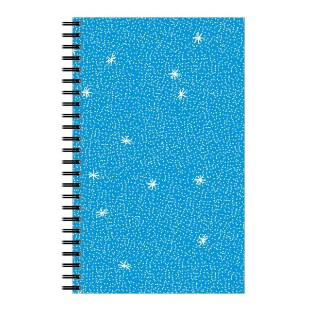 Personalized Notebooks: Holiday Hygge Snowflakes, 5x8, Blue, True Blue