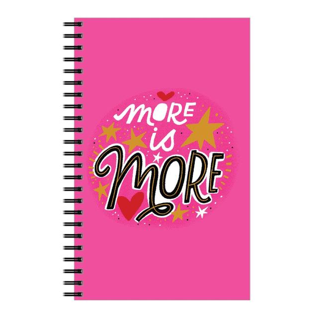 Personalized Notebooks: More Is More- Hot Pink, 5x8, Pink, Bright Pink