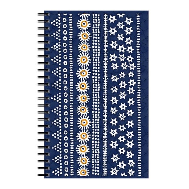 Personalized Notebooks: Day and Night Batik, 5x8, Blue, True Blue