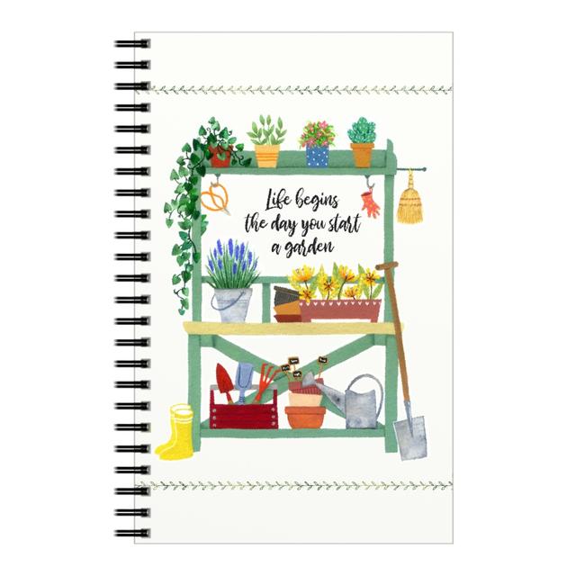 Personalized Notebooks: Life Begins the Day You Start a Garden - Multi, 5x8