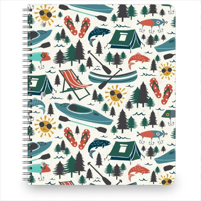 Personalized Notebooks: Lake Life, 8.5x11, Multicolor, Whisper Gray