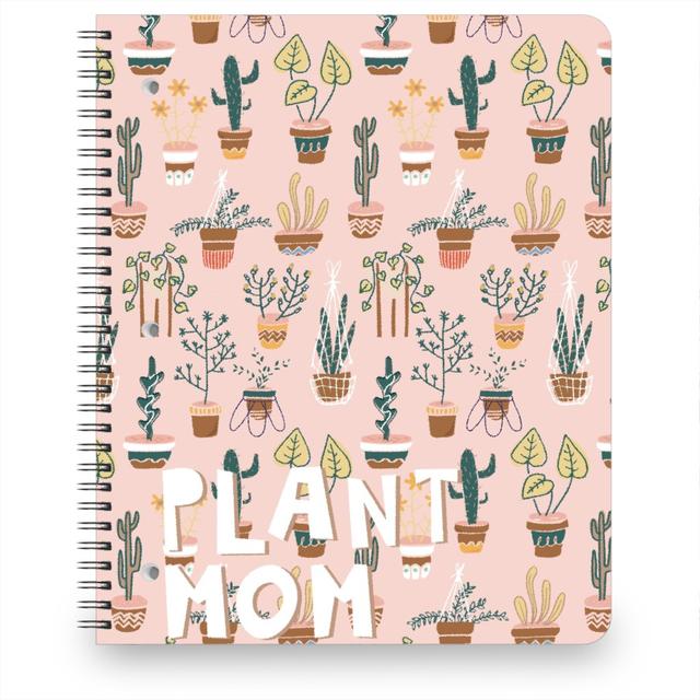 Personalized Notebooks: Plant Mom - Pink, 8.5x11, Pink, Bright Pink