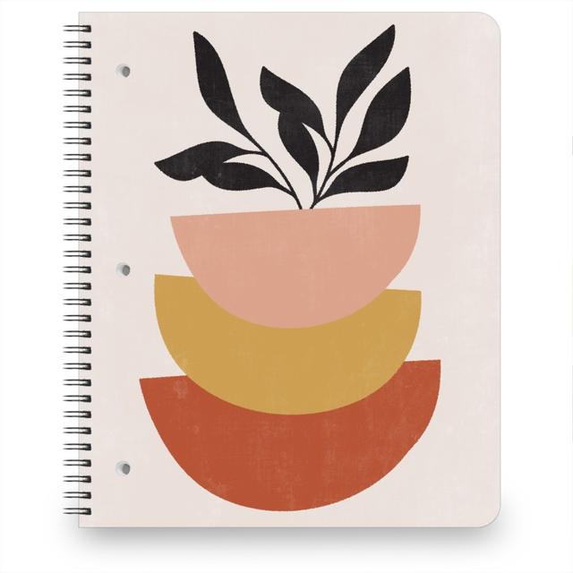 Personalized Notebooks: Earthen Plants - Terracotta, 8.5x11, Orange