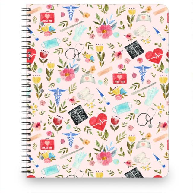 Personalized Notebooks: Love To Care, 8.5x11, Pink, Chenille