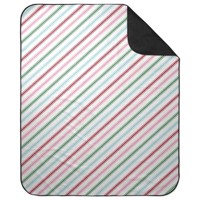 Picnic Blankets: Christmas Wish Candy Cane Stripes - Multi