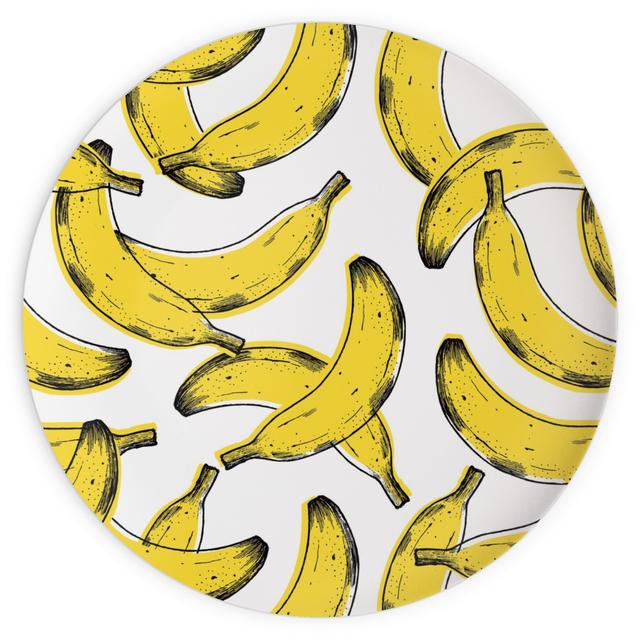 Plates: Banana, 10x10, Yellow, Classic Yellow