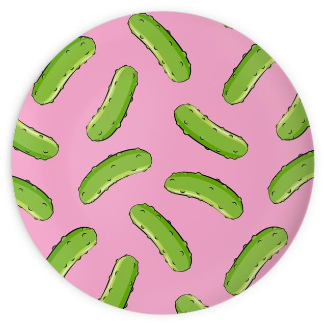 Plates: Pickles - Pink, 10x10, Pink, Bright Pink