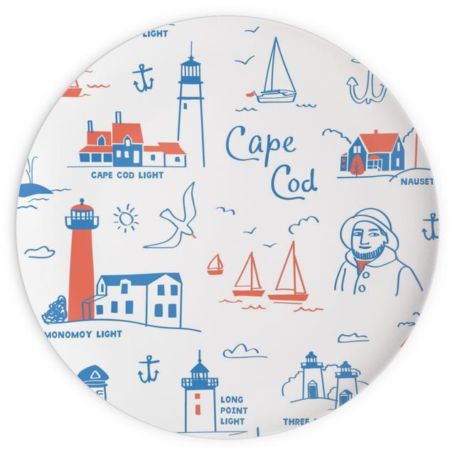Plates: Cape Cod- Blue, 10x10, Blue, True Blue