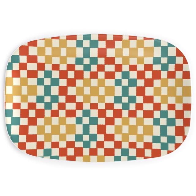 Serving Platters: Wonky Checkerboard - Multi