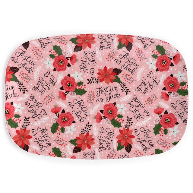 Serving Platters: Festive Af, Pink, Bright Pink