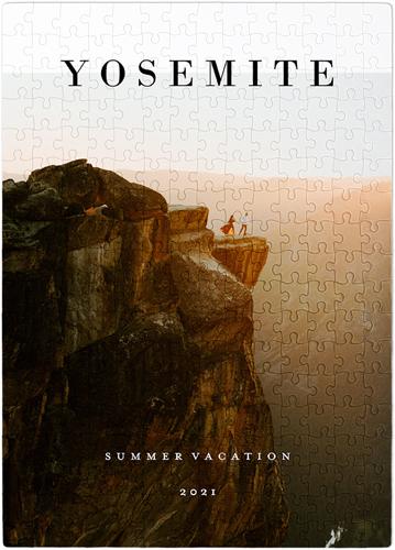 Custom Photo Puzzles: Bold Memories Portrait, 252 Pieces, White