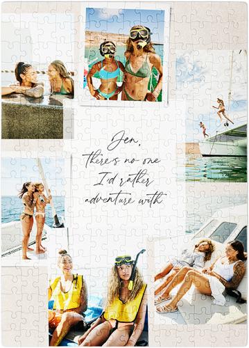 Custom Photo Puzzles: Handwritten Note Collage, 252 Pieces, Beige, wheat